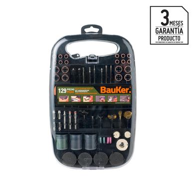 Kit de Accesorios Multipropsito 129 Piezas Bauker