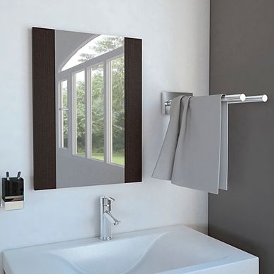 Espejo de Bao Rectangular Flotante Madrid Wengue 45x60cm