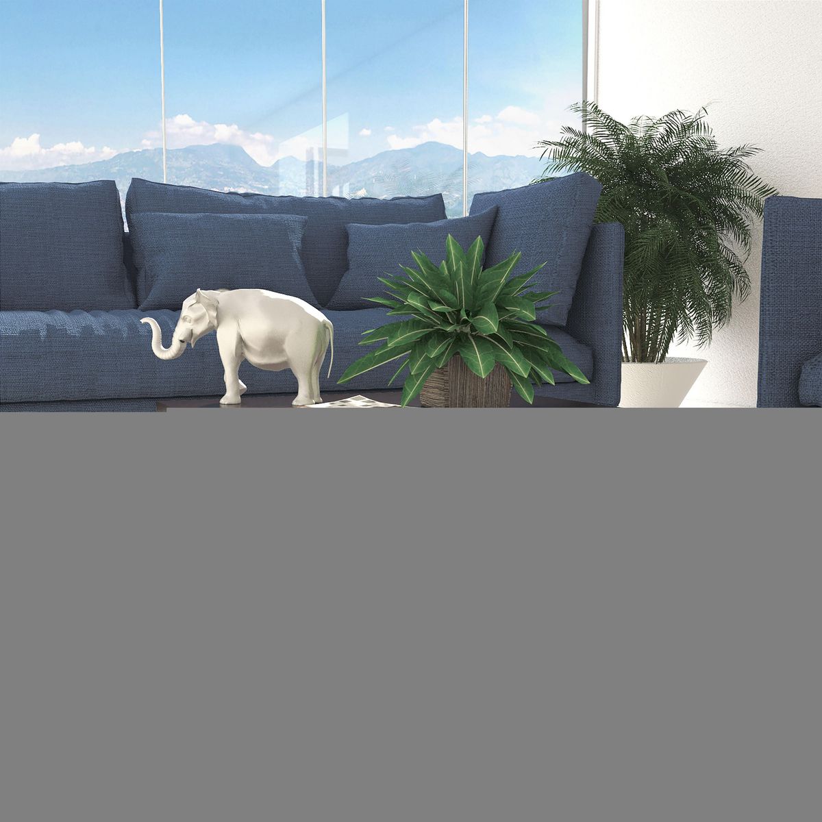 TUHOME - Mesa de Centro Beijing Negro