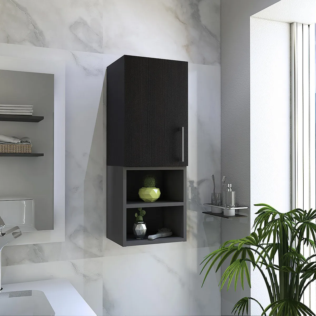 Mueble Auxiliar Muro de Baño 1 Puerta Madrid, marca TUHOME - Foto 2