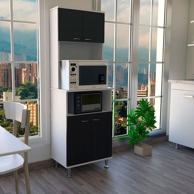 Mueble de Cocina Kitchen Blanco / Wengue