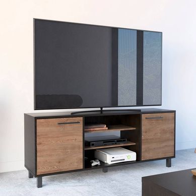 Mesa de TV 65'' Kaia Negro/Miel