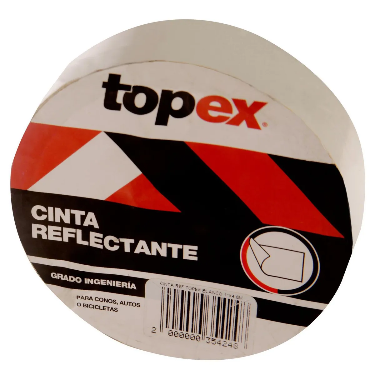 TOPEX - Cinta de Seguridad Reflectiva Blanco 24 mm x 4.6 m