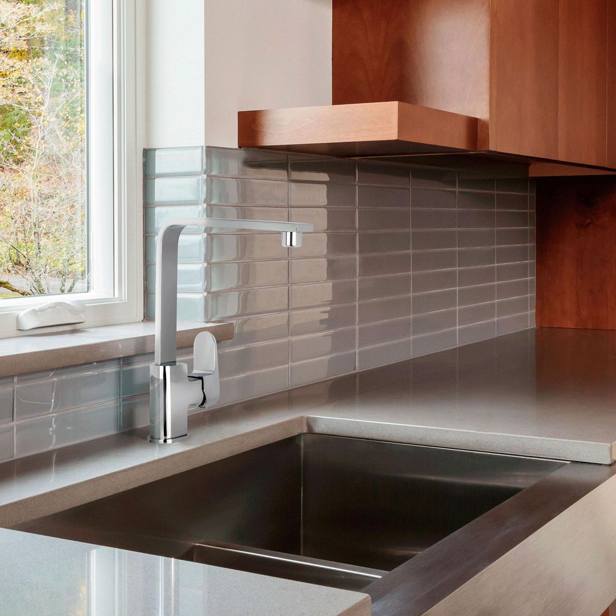 TREBOL - Grifería Monocomando De Cocina Al Mueble Oxford