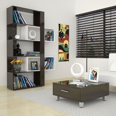 Combo Estante Librero + Mesa de Centro Beijing