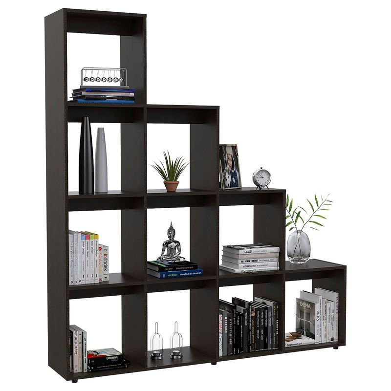 TUHOME - Mesa TV 40" + Biblioteca 13 repisas + Aparador + Mesa de Centro