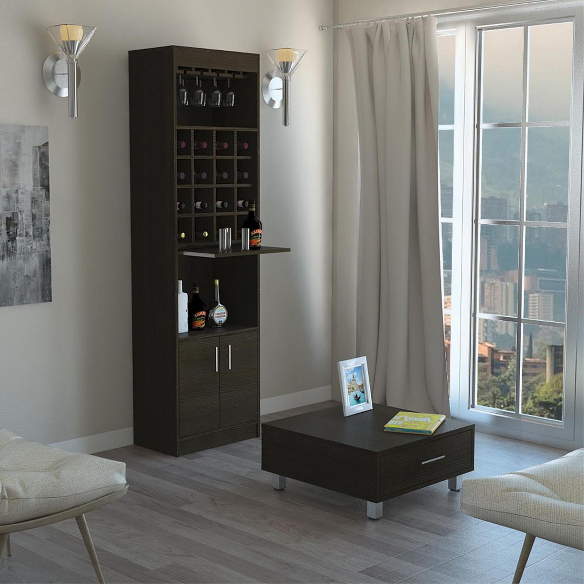 TUHOME - Combo Bar Kava + Mesa de Centro Beijing