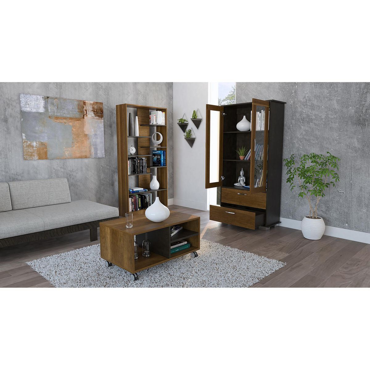 TUHOME -  Nivel(es) 80x170x26 cm Caramelo / Wengue