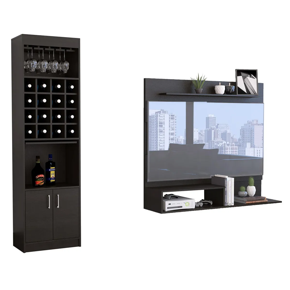 TUHOME - Combo Panel de TV 55" + Bar Kava Beijing