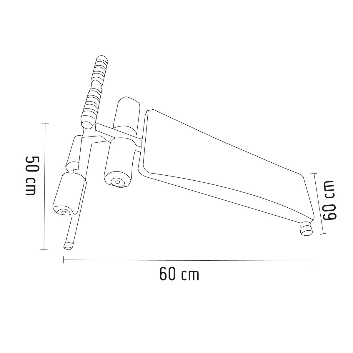 SPORTFITNESS - Banca Abdominal con Altura Regulable