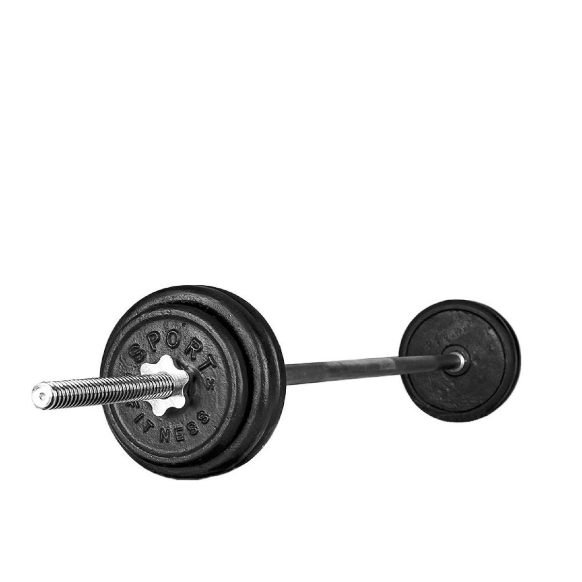 SPORTFITNESS - Pack de Pesas 26kg + Barra Recta