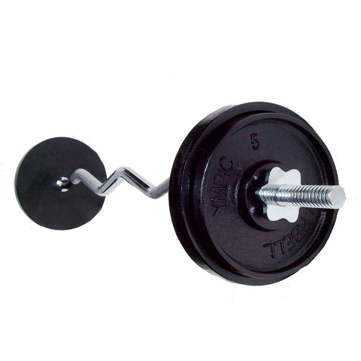 SPORTFITNESS - Pack de Pesas 16kg + Barra Curva