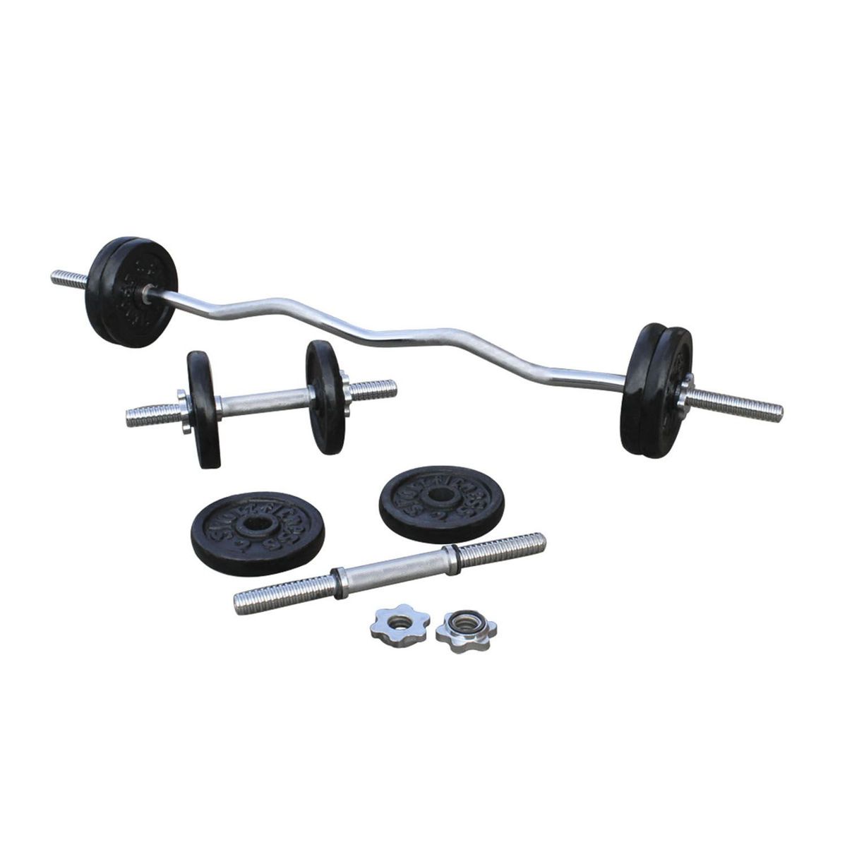 SPORTFITNESS - Pack Fuerza 20 kg + 2 Mancuerdas