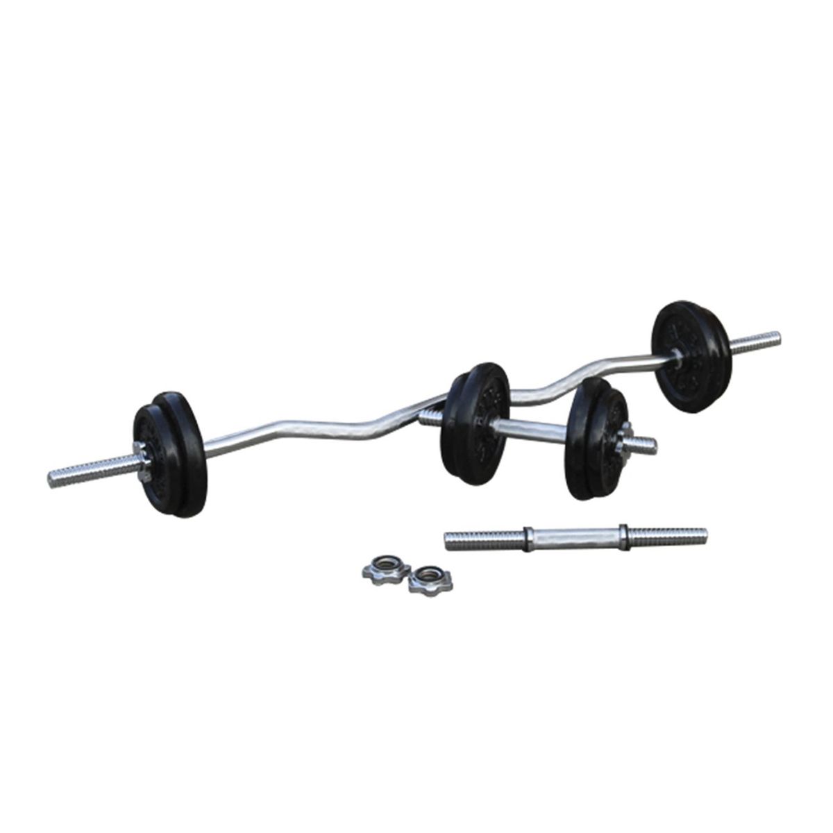 SPORTFITNESS - Pack Fuerza 20 kg + 2 Mancuerdas