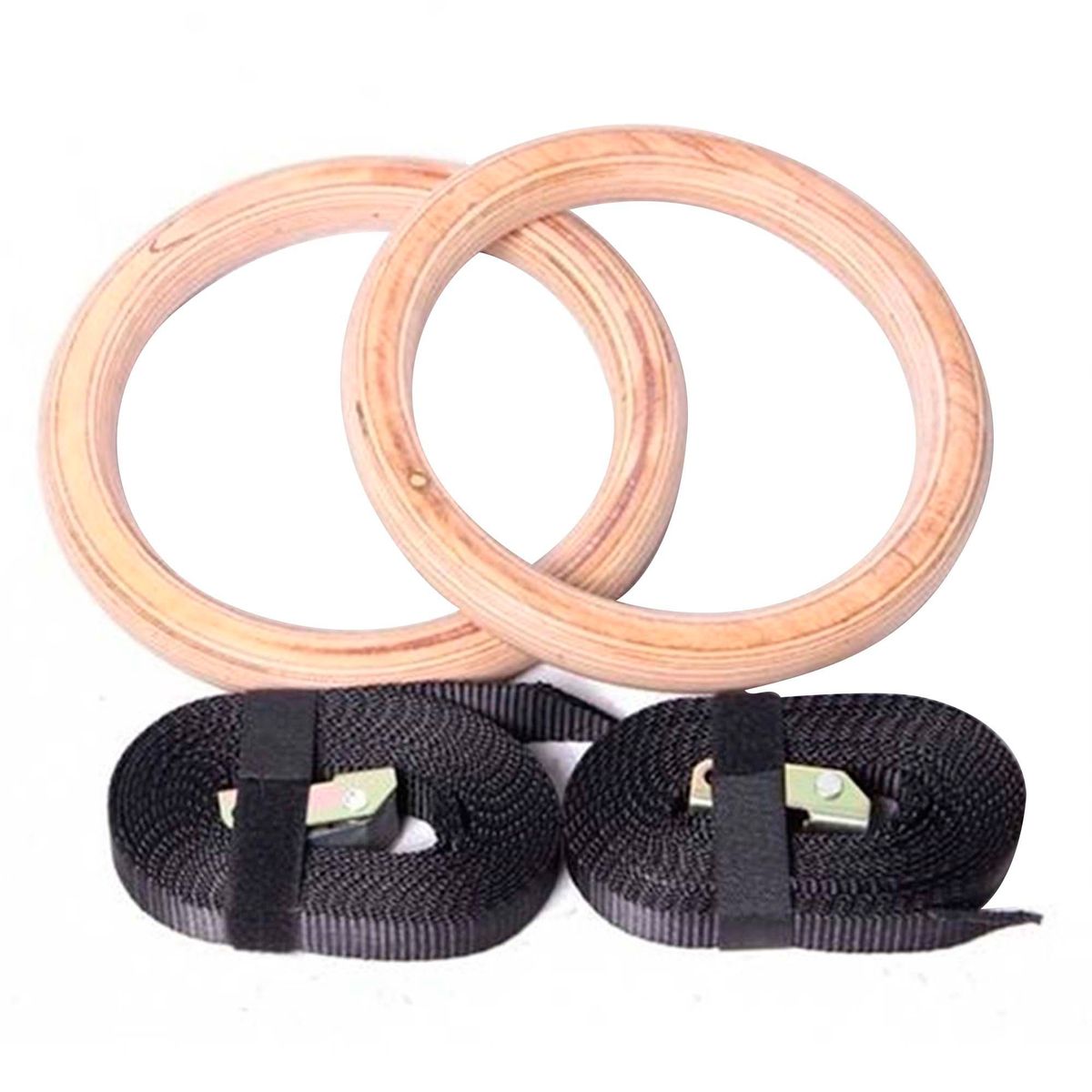 SPORTFITNESS - Anillos de Madera Crossfit