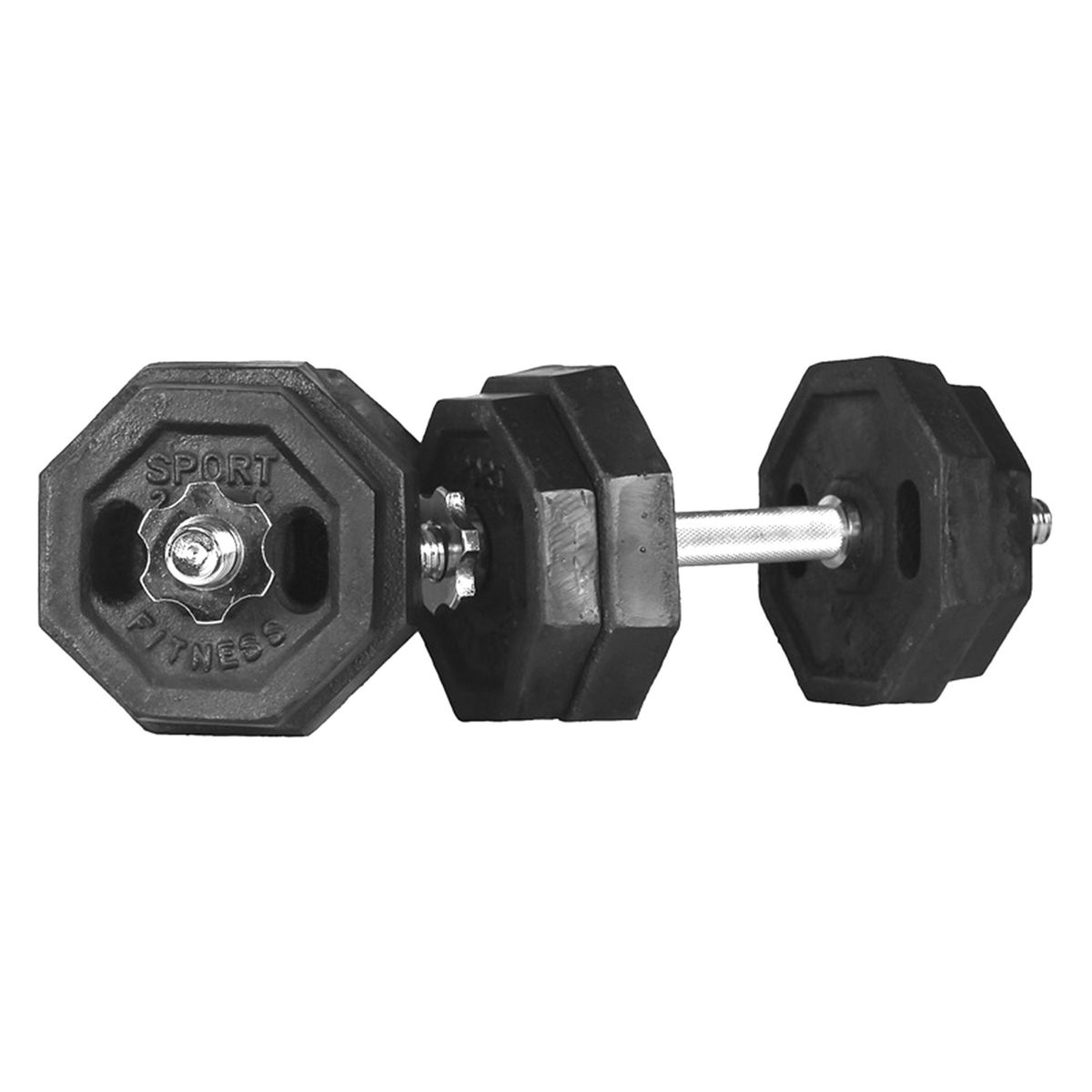 SPORTFITNESS - Set de Pesas Hexagonales Mancuernas Cromadas 20KG