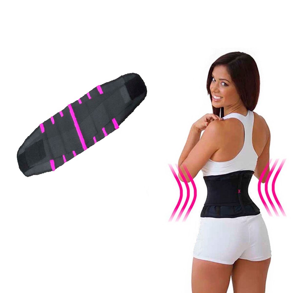 Faja Cintura Avispa L Rosado, marca SPORTFITNESS - Foto Principal