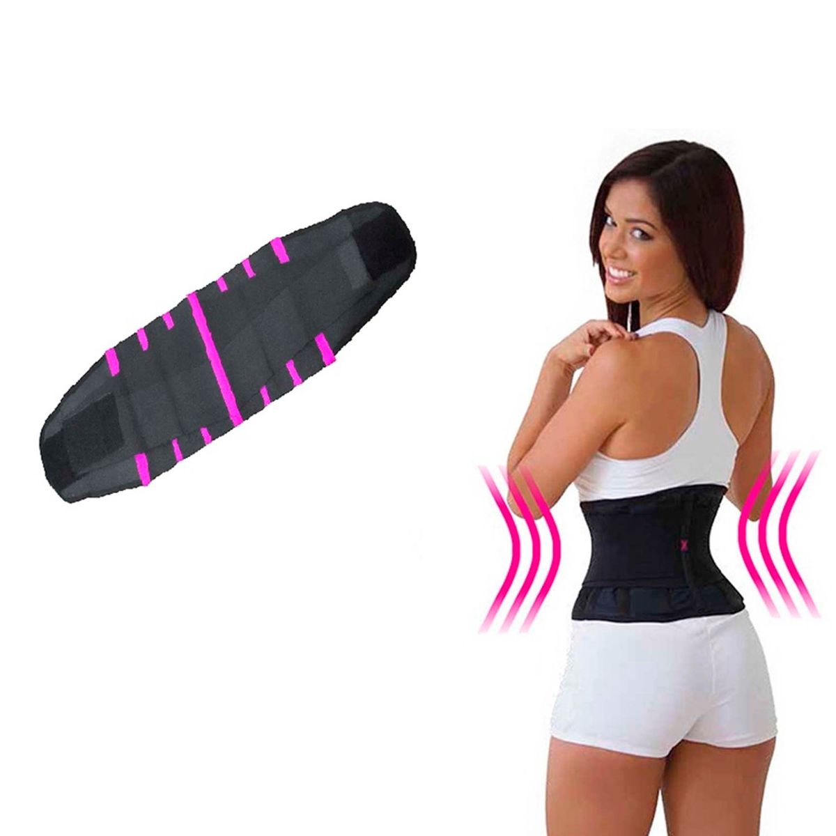 SPORTFITNESS - Faja Cintura Avispa XL Rosad