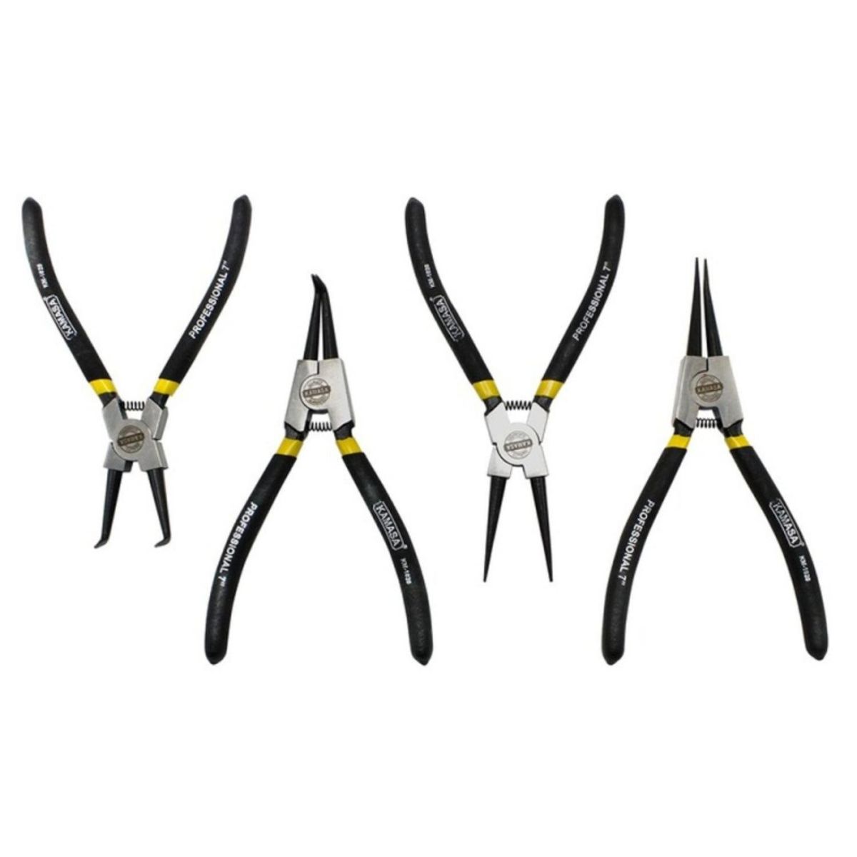 KAMASA - Set 4 Alicates Saca Seguros Acero
