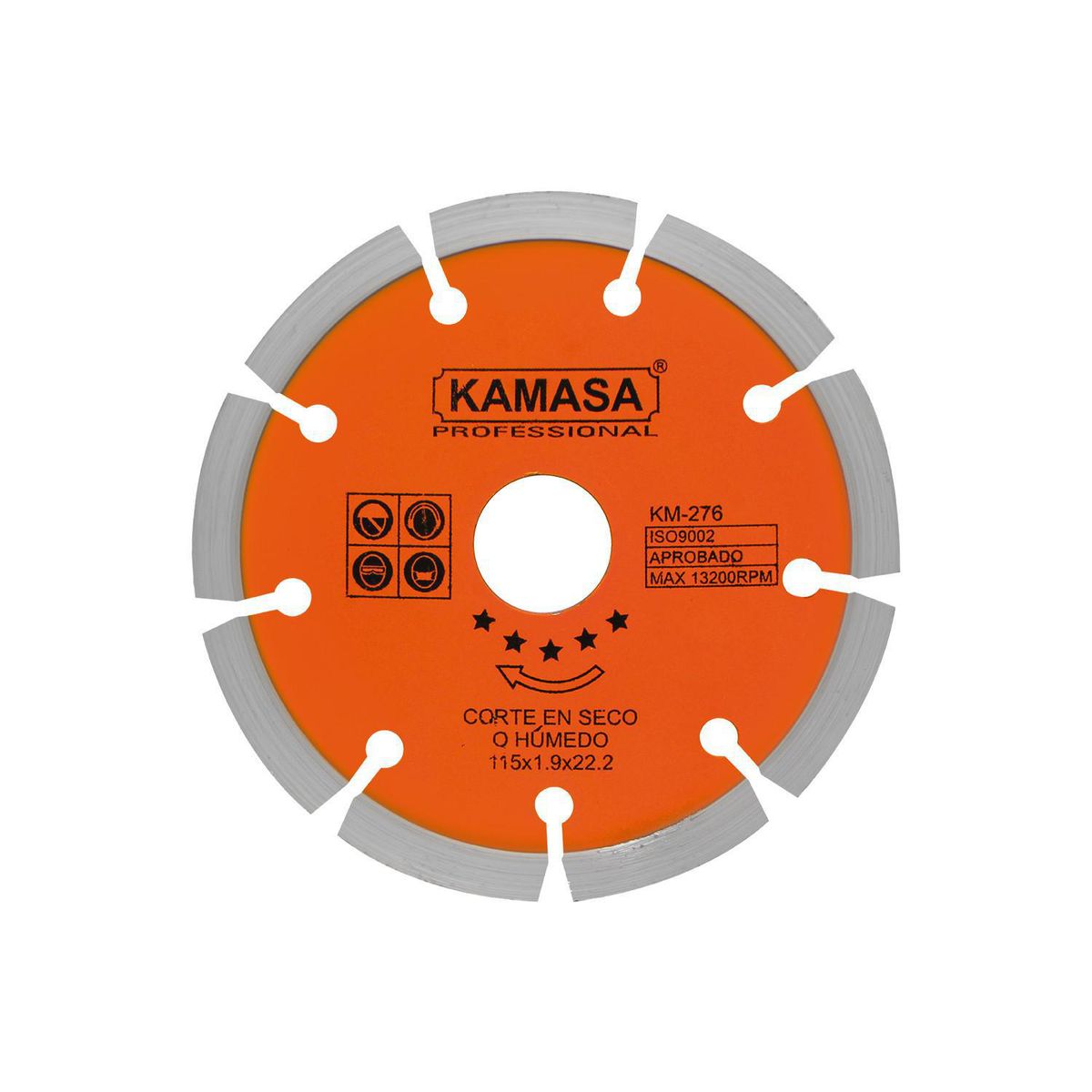KAMASA - Disco Diamantado Segmentado 4.5"115mm Kamasa