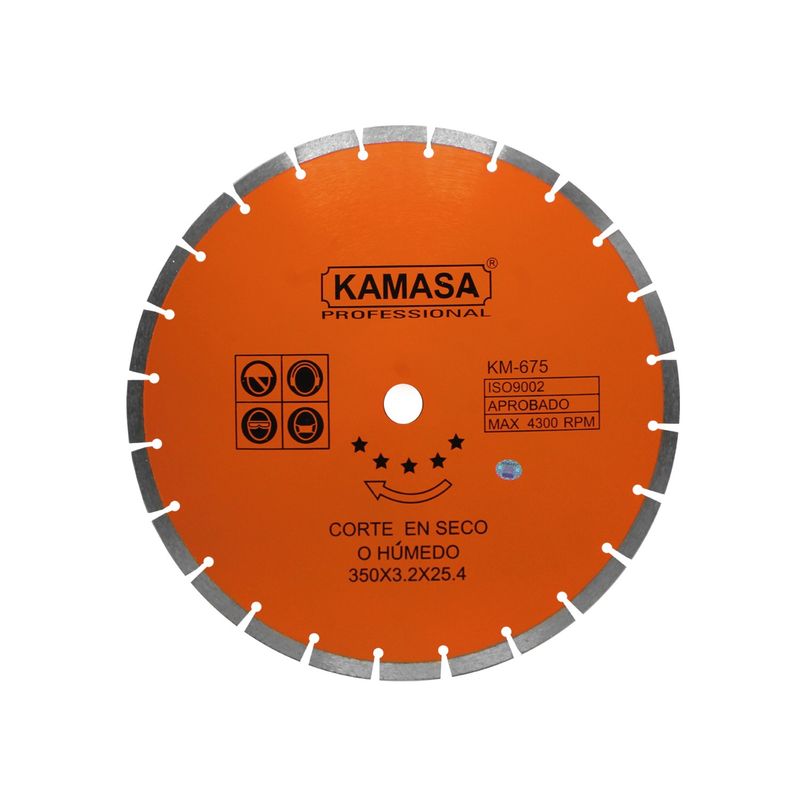 KAMASA - Disco Diamantado Segmentado 14" 350mm Kamasa