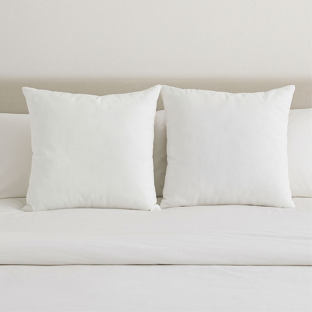 CASA BONITA - Pack 2 Cojines Blancos 40x40 cm