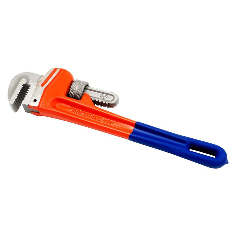 KAMASA - Llave Stilson Naranja 10" Empuñadura Goma Kamasa