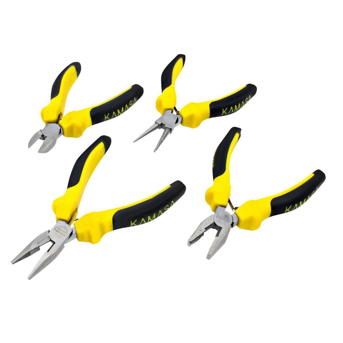 KAMASA - Set 4 Mini Alicates Multiusos Acero