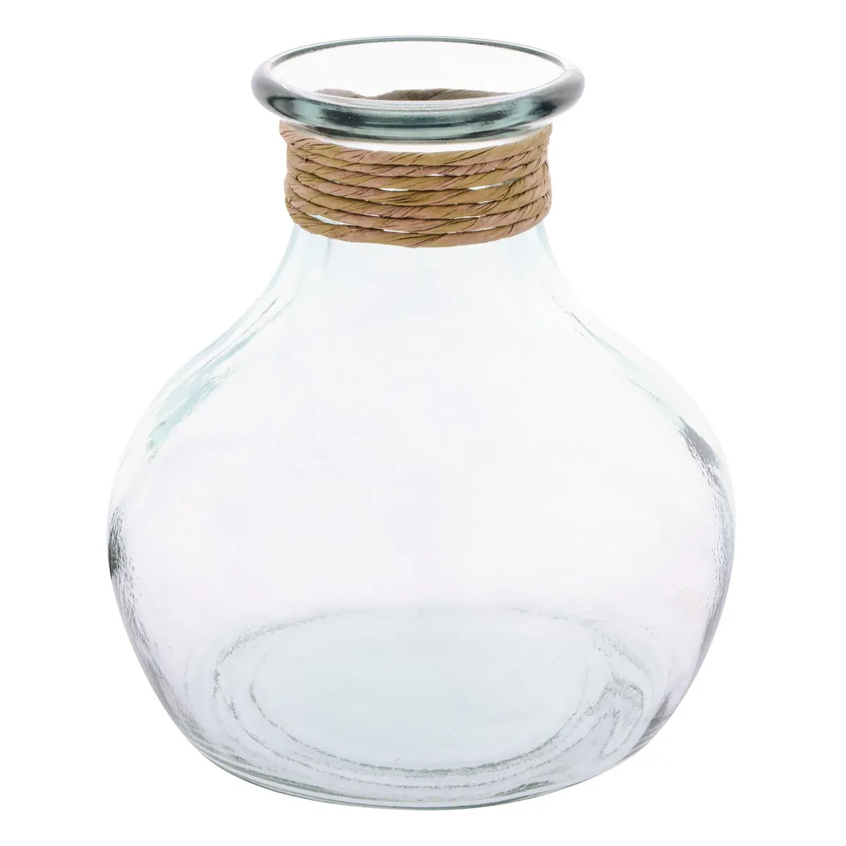 VIDRIOS SAN MIGUEL - Jarrón Vidrio Transparente 19x21cm