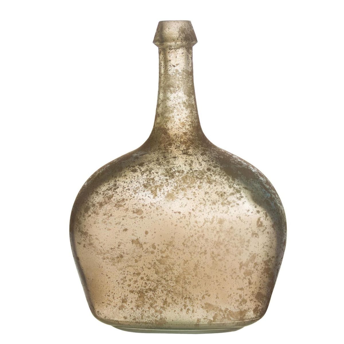 HOMY - Botella Victoria Vidrio Antic marrón 19x26cm