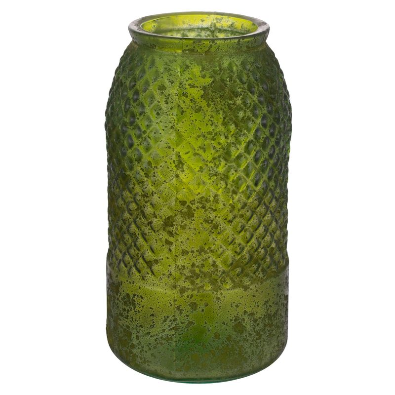 HOMY - Jarrón Cantaro Verde de Vidrio 28cm