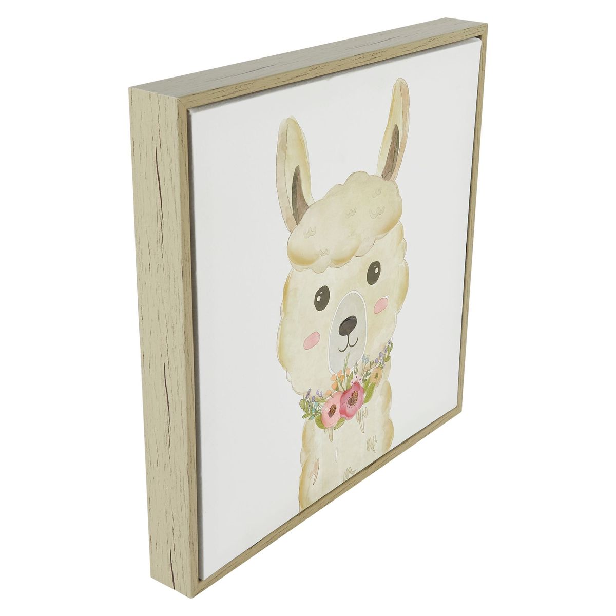 JUST HOME COLLECTION - Cuadro Canvas Llama Kid 32x32cm