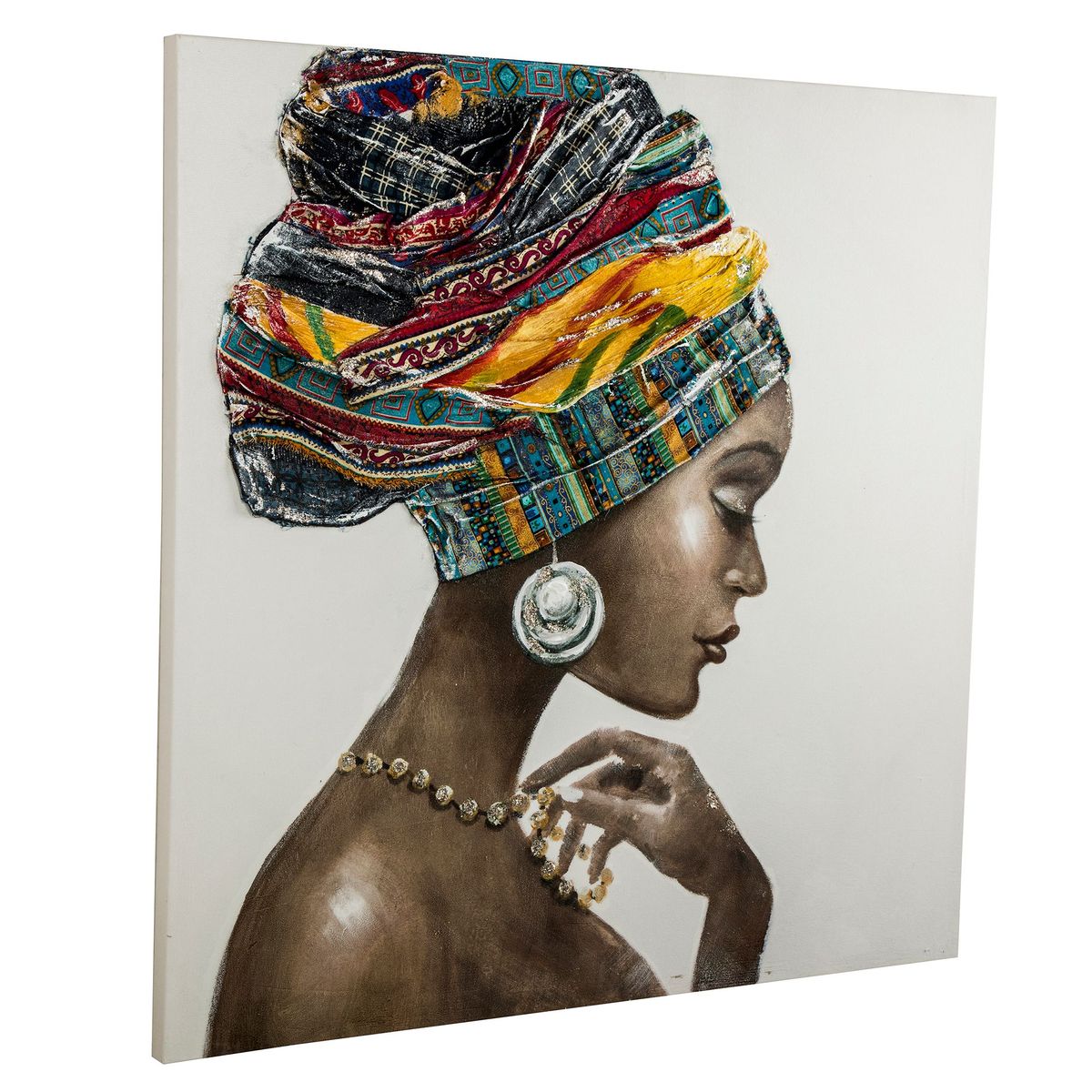 JUST HOME COLLECTION - Cuadro Canvas Africana 1 80X80 CM