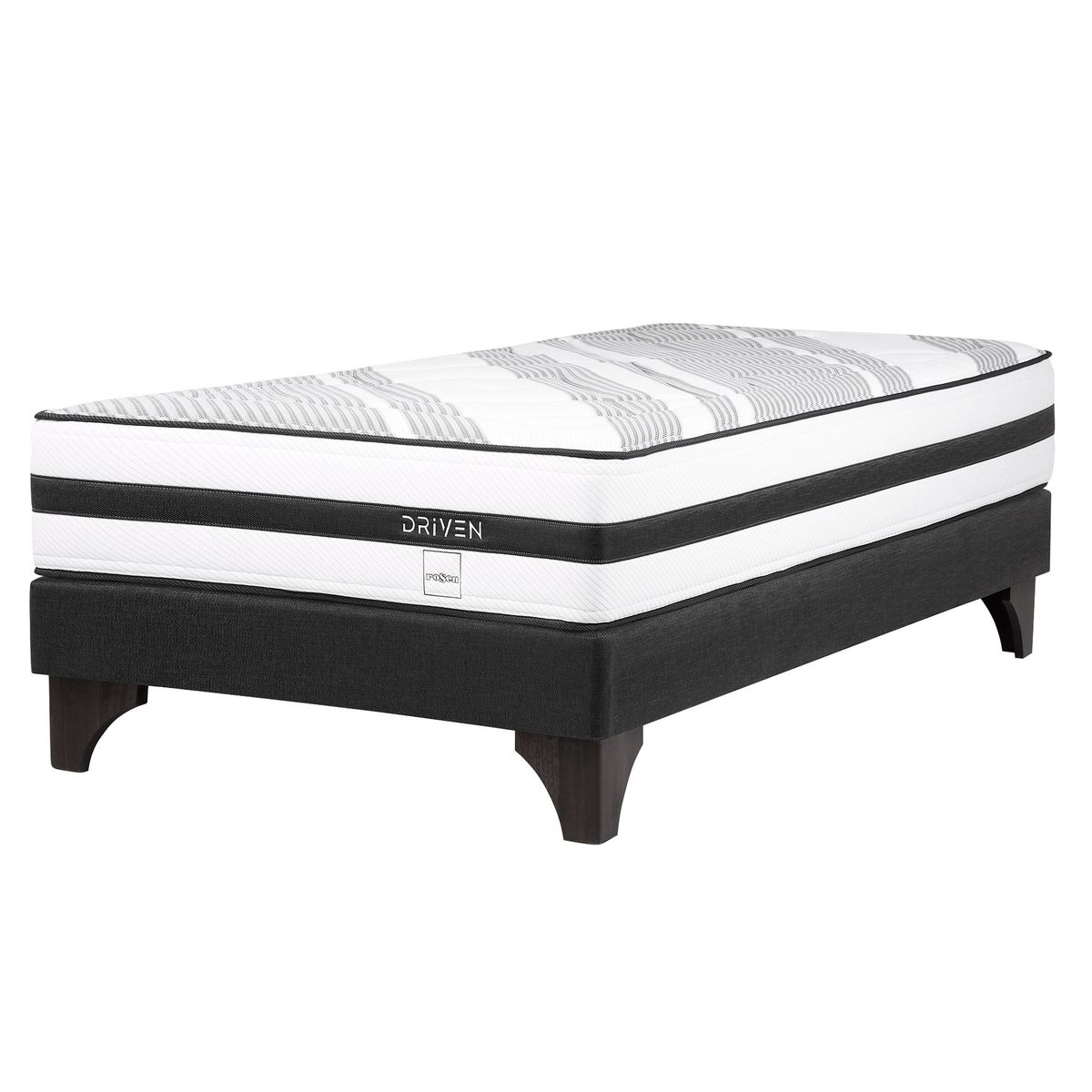 ROSEN - Cama Europea Driven Rosen 1.5 Plazas + Colchón