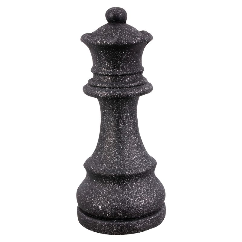 JUST HOME COLLECTION - Figura de Ajedrez Reina 16x38cm Negro