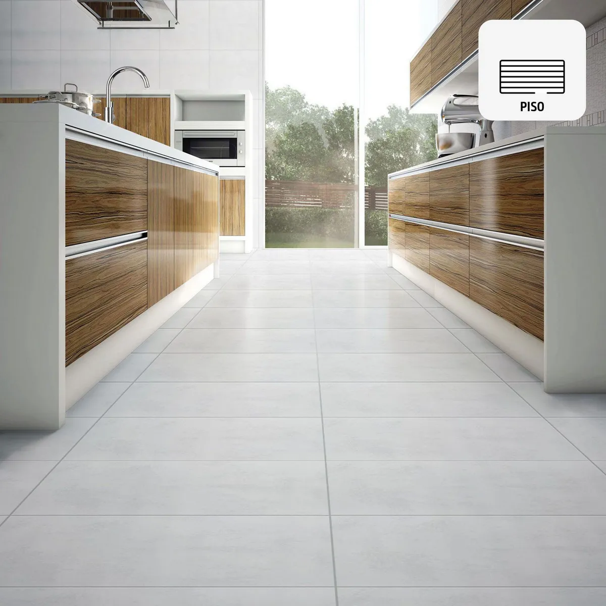CELIMA - Porcelanato Gris Cementicio 60X60cm 1.44m2 Cemento Plata