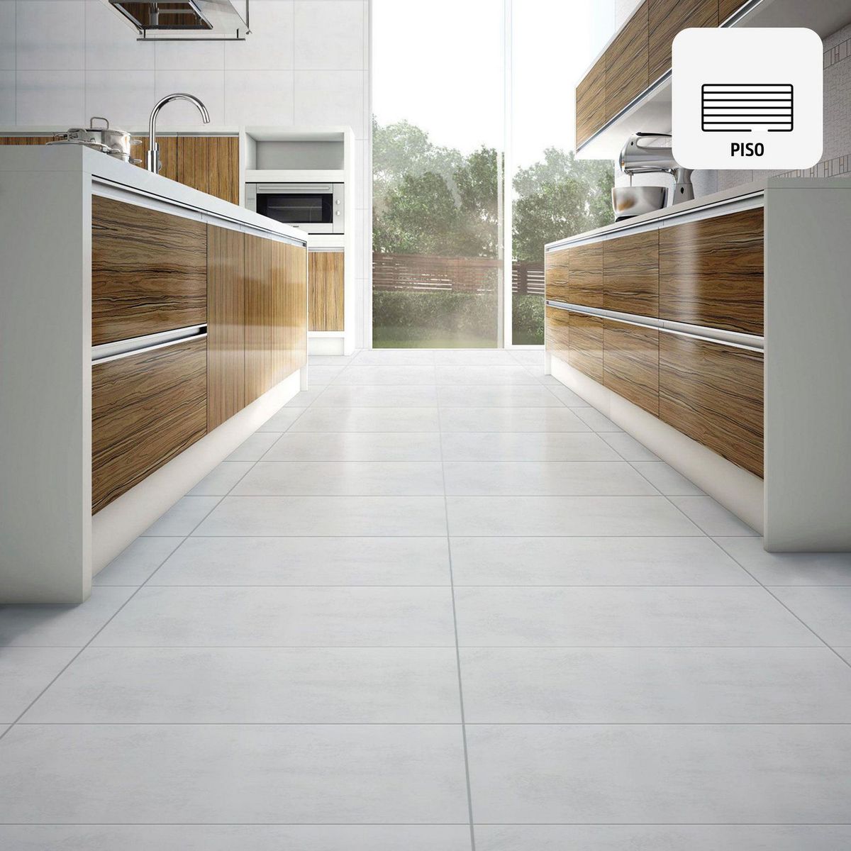 CELIMA - Porcelanato Gris Cementicio 60X60cm 1.44m2 Cemento Plata