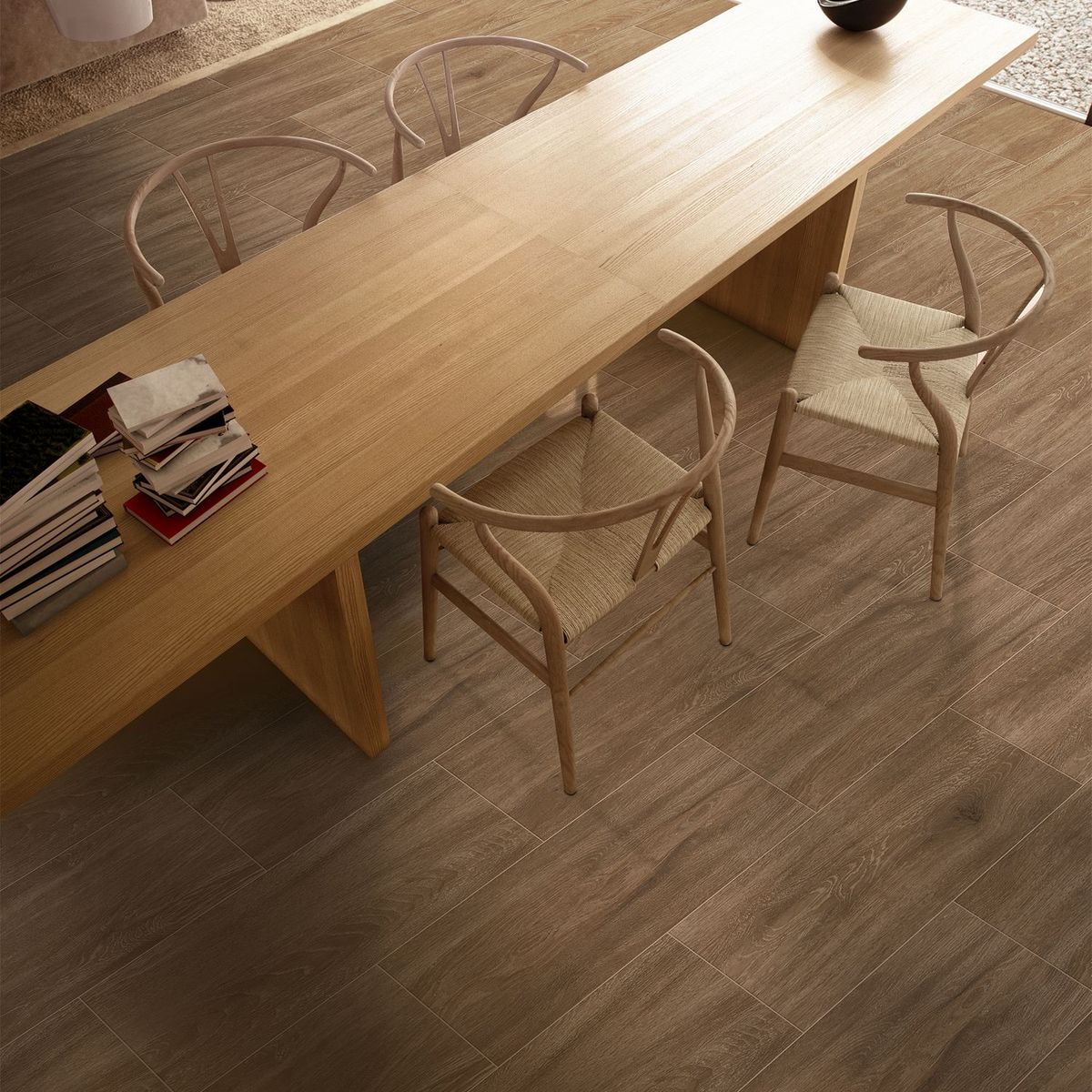 SAN LORENZO - Cerámica rectificada Marrón 21x62 Maderadas Mate 1.61 m2