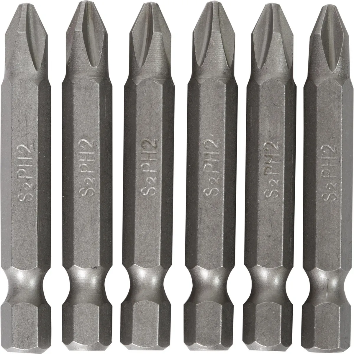 BAUKER - Set 6 Puntas Phillips #2x50mm Bauker