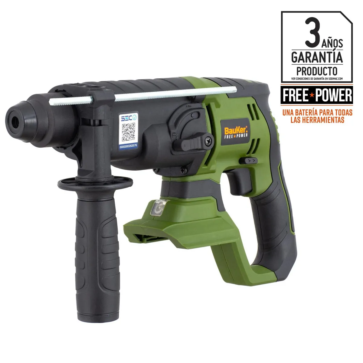 BAUKER - Rotomartillo Inalámbrico Bauker 18V (Sin batería)