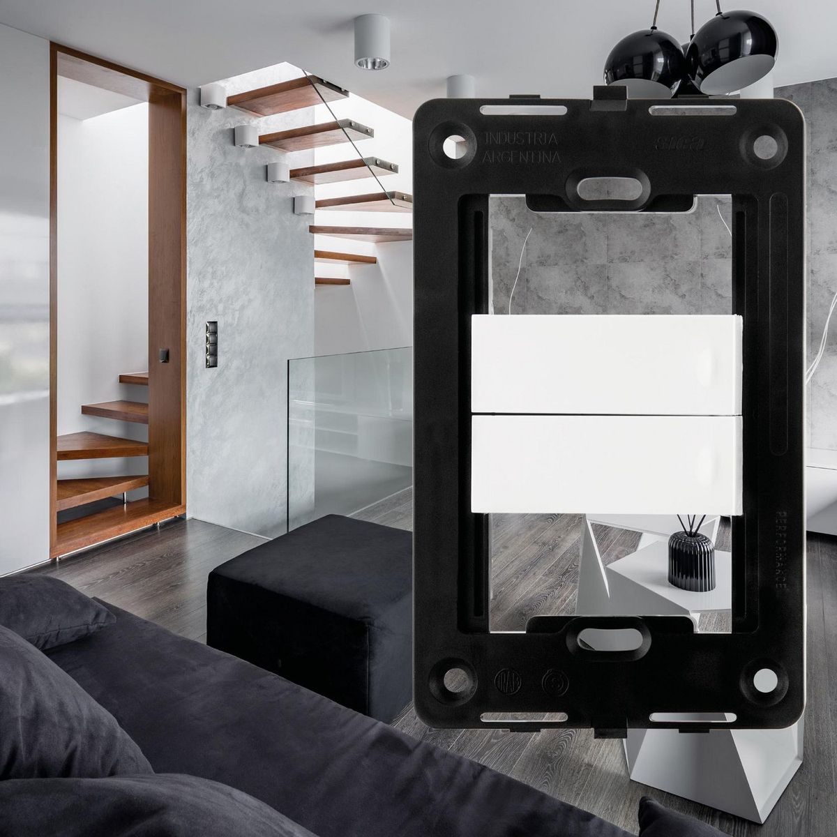 SICA - Interruptor Doble Sica Silight Blanco