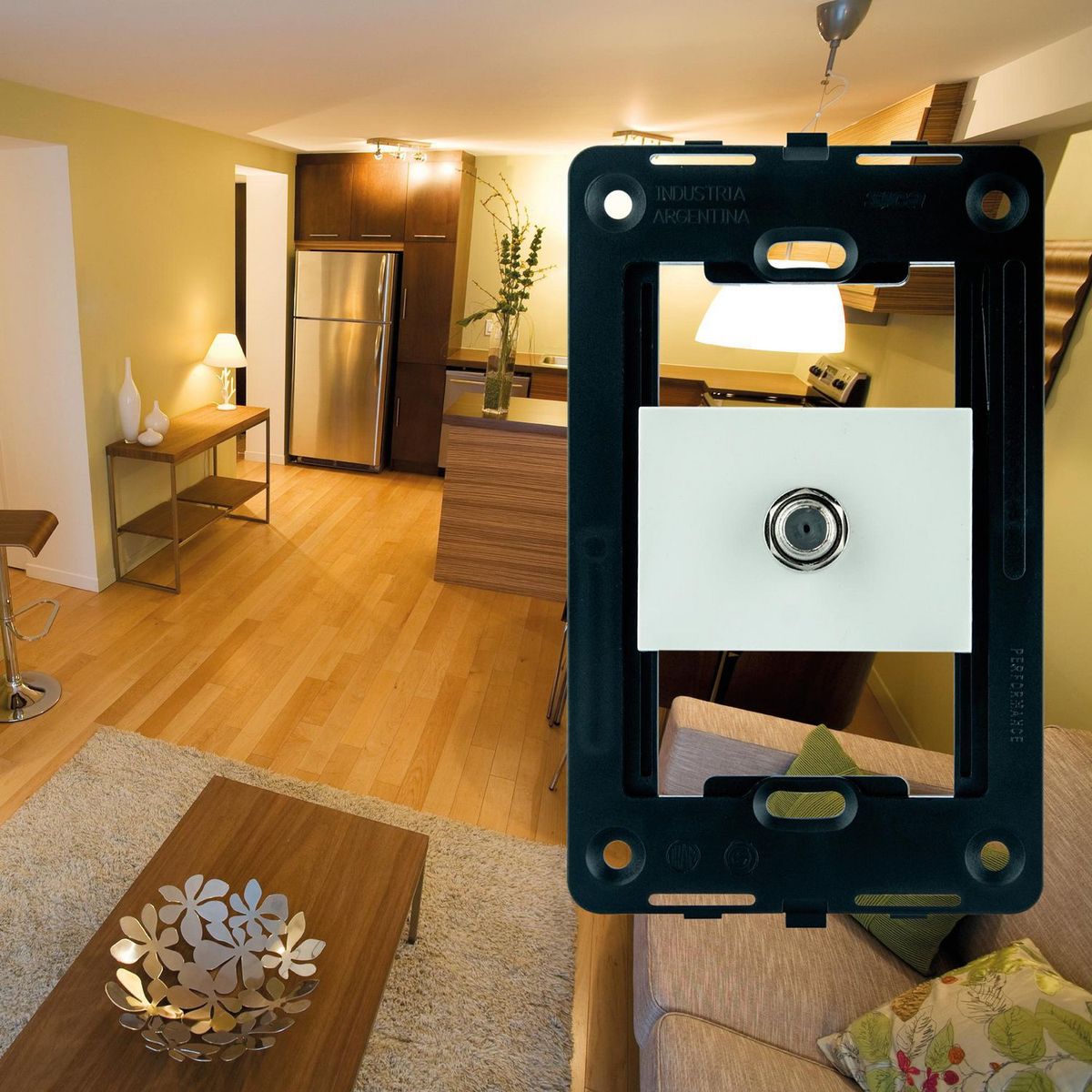 SICA - Toma Coaxial Silight Blanco