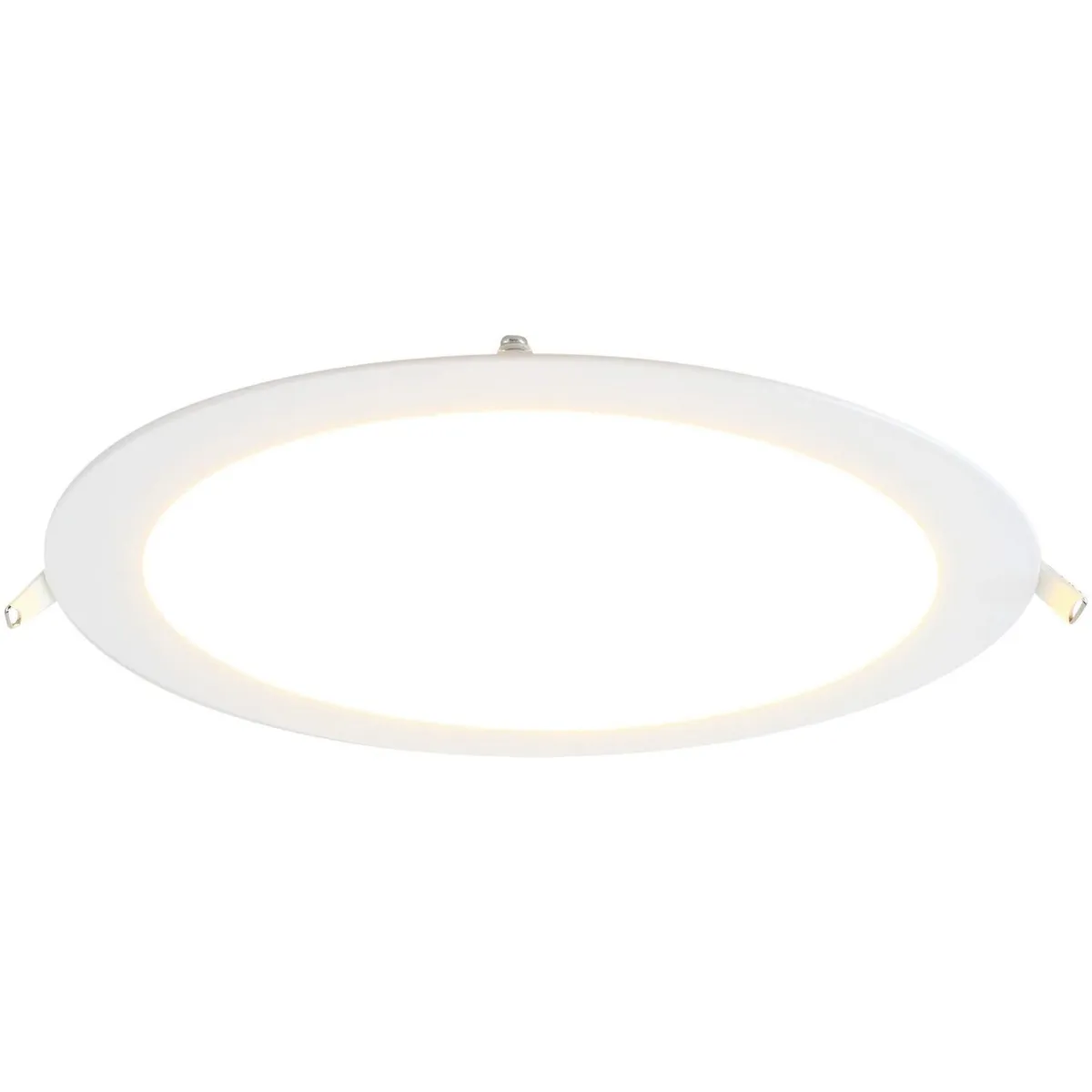 DAIRU - Panel Led Empotrado Circular Metal Blanco 18 W 22.5 cm