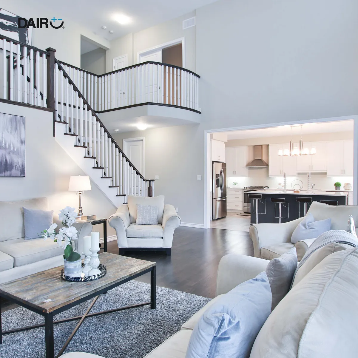 DAIRU - Panel LED Sobrepuesto Cuadrado 18W Luz Fría