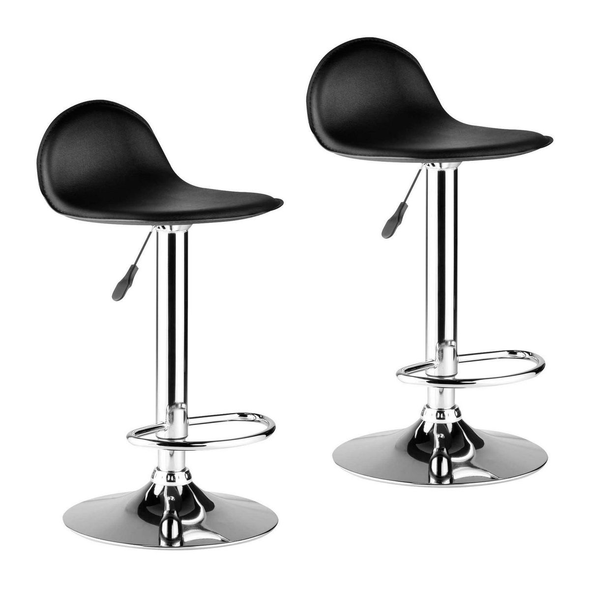 JUST HOME COLLECTION - Set x2 Taburetes Circle Negro