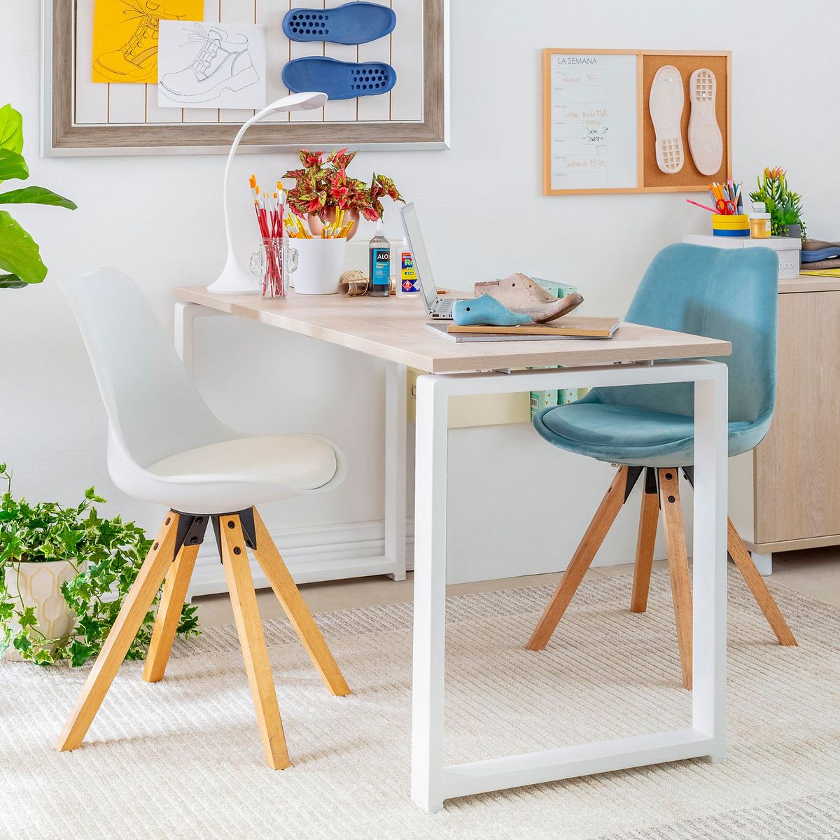 JUST HOME COLLECTION - Silla Cooper Velvet Menta