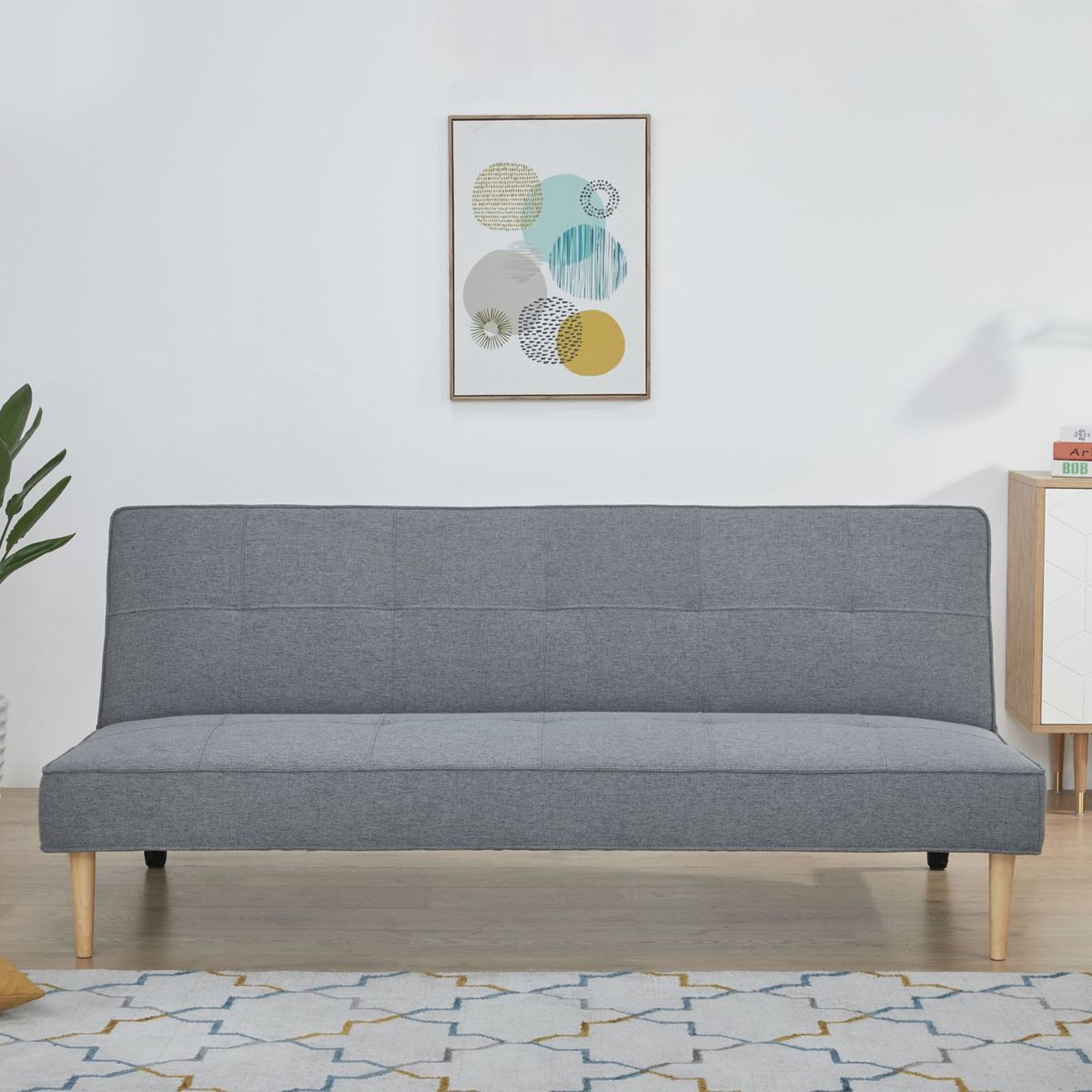 JUST HOME COLLECTION - Sofá Cama Santi Gris