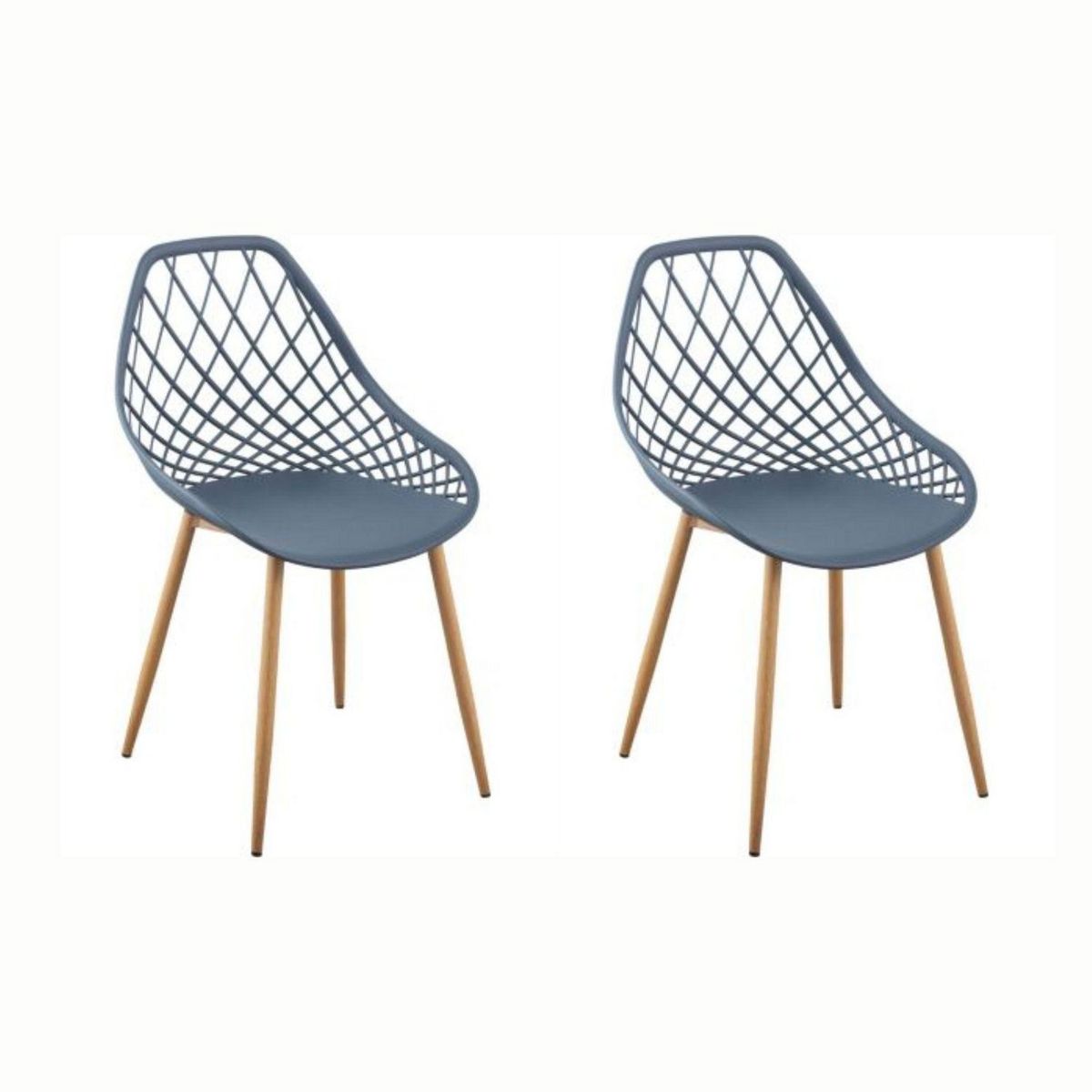 JUST HOME COLLECTION - Setx2 Silla de Comedor Kroops Azul