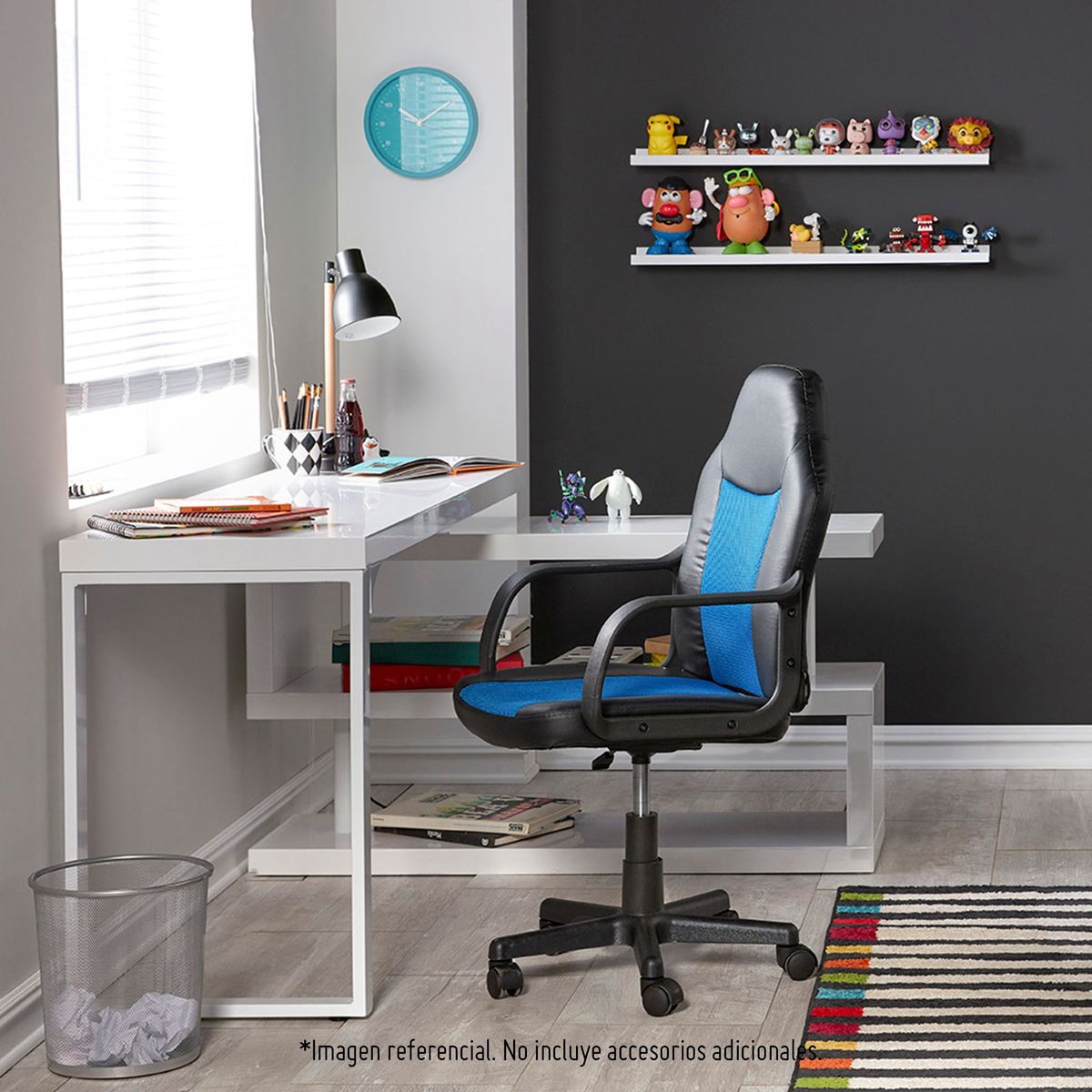 JUST HOME COLLECTION - Silla de escritorio infantil Senna Azul