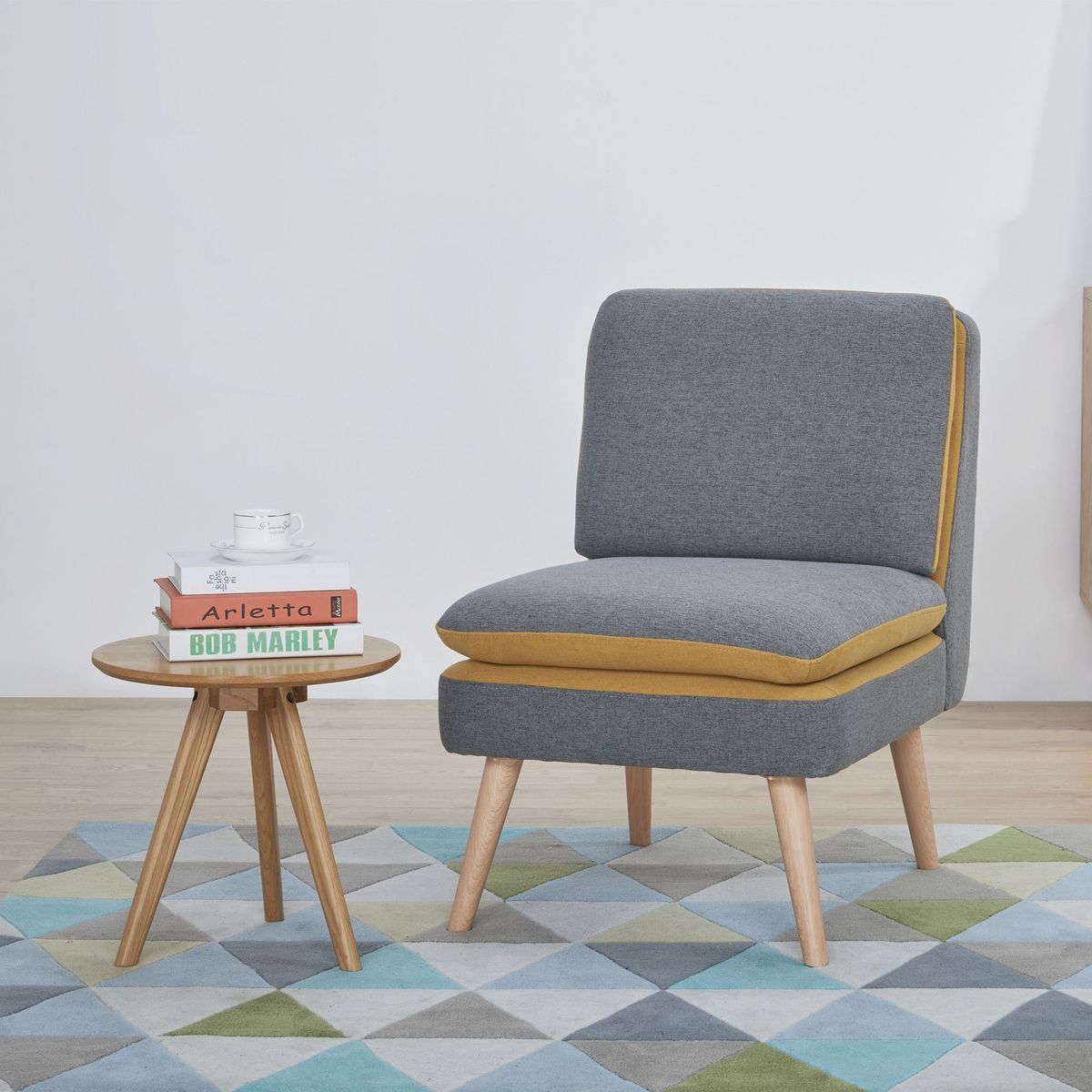 JUST HOME COLLECTION - Sillón Bi Color Mostaza